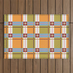 Autumn Breeze Checks Outdoor Rug Gallery Image 1