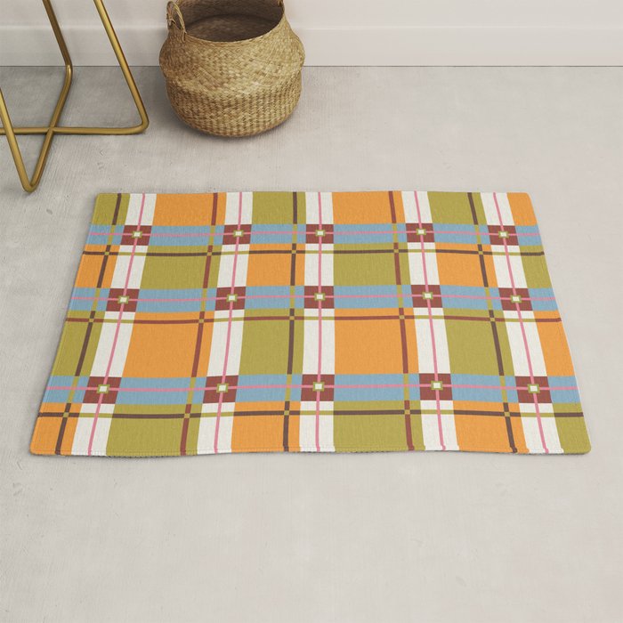 Autumn Breeze Checks Rug Gallery Image 1