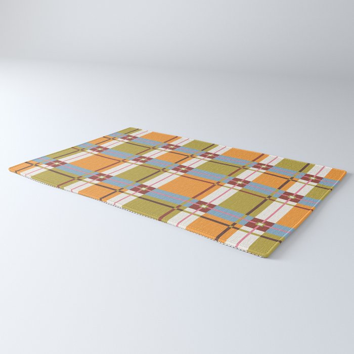 Autumn Breeze Checks Rug Gallery Image 3