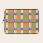 Autumn Breeze Checks Laptop Sleeve Gallery Image 1
