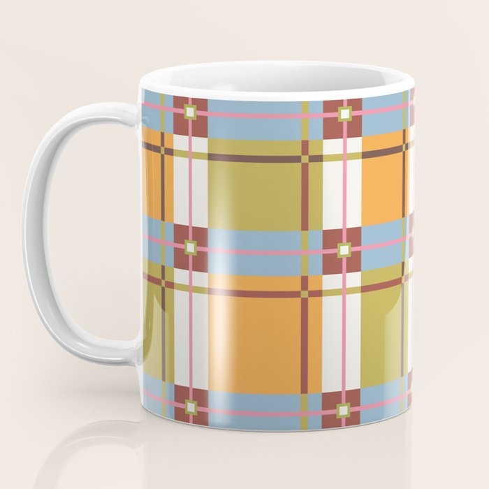 Autumn Breeze Checks Coffee Mug Gallery Image 3
