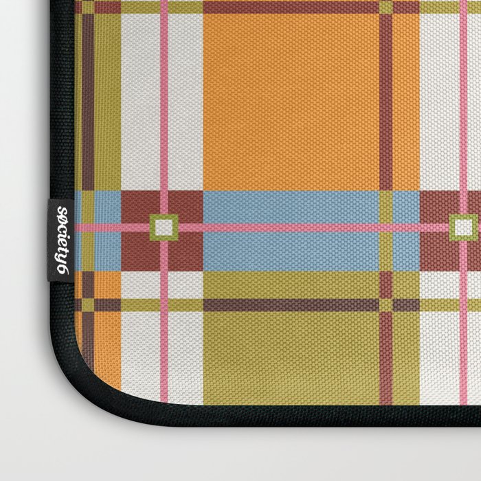 Autumn Breeze Checks Laptop Sleeve Gallery Image 3