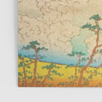 Greeting Kaneda - Mountain  Nature Landscape in Yellow, Orange and Blue Poster Gallery Image 3
