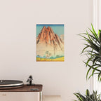 Greeting Kaneda - Mountain  Nature Landscape in Yellow, Orange and Blue Poster Gallery Image 2