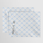 Bows & Ribbons Pattern VII Baby Blue Placemat Gallery Image 1