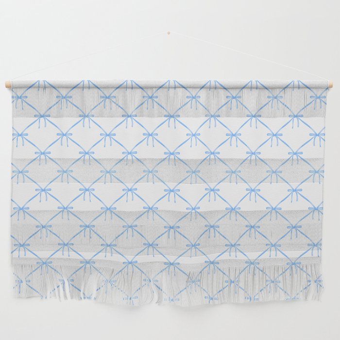 Bows & Ribbons Pattern VII Baby Blue Wall Hanging Gallery Image 1