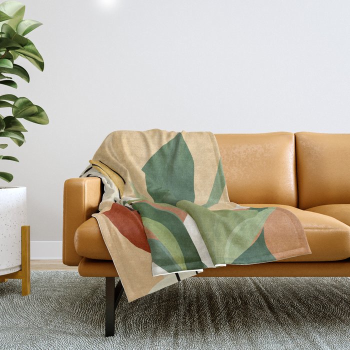 Plant Life Design 03 Throw Blanket Gallery Image 1