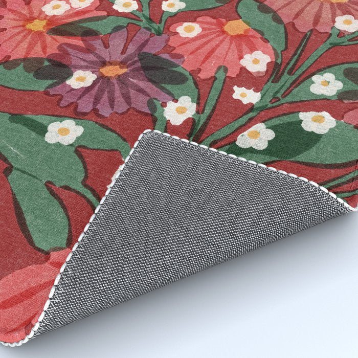 red garden Rug Gallery Image 4