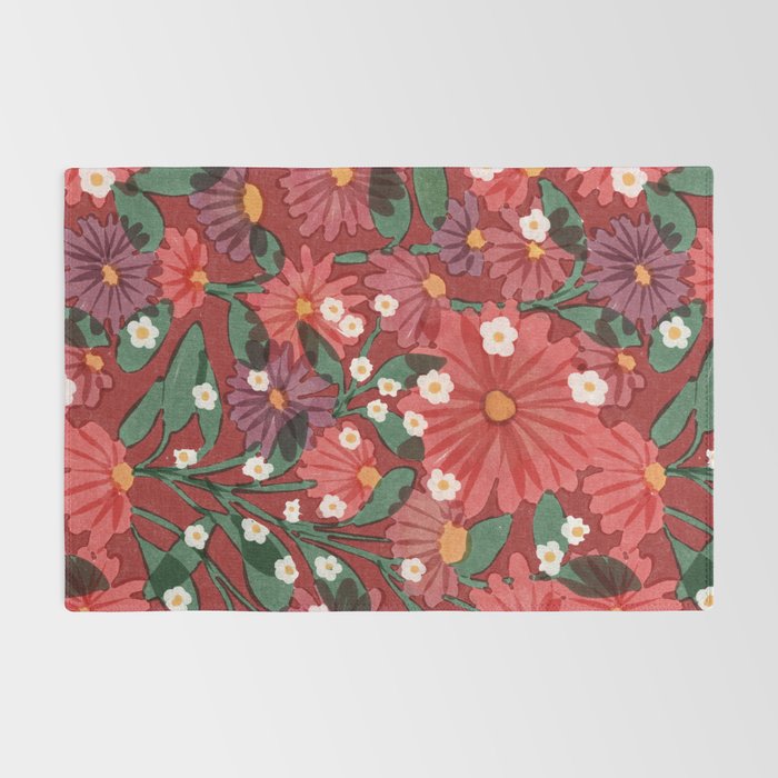 red garden Rug Gallery Image 2