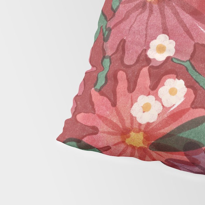 red garden Pillow Sham Gallery Image 4