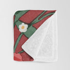 red garden Throw Blanket Gallery Image 3