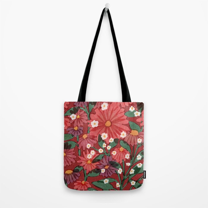 red garden Tote Bag Gallery Image 2