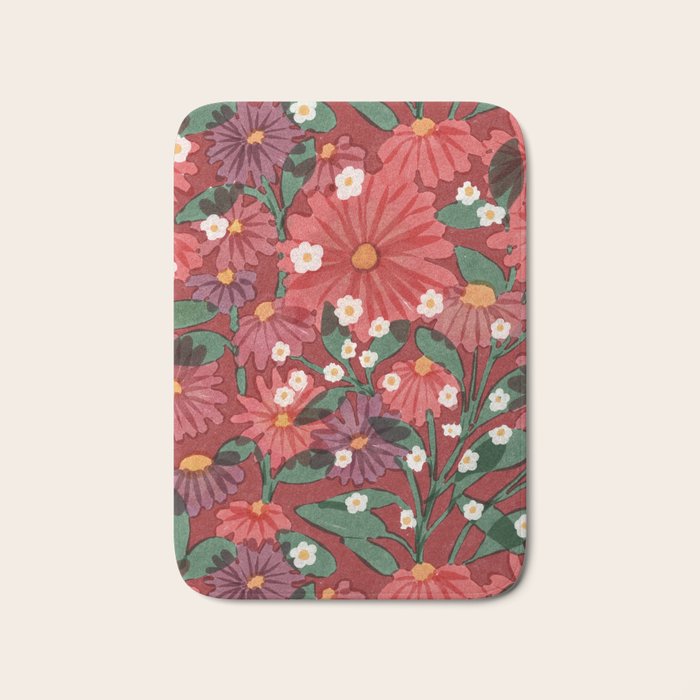 red garden Bath Mat Gallery Image 1