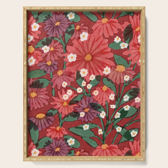red garden Serving Tray Gallery Image 1