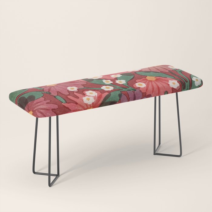 red garden Bench Gallery Image 1