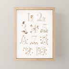 Woodland 123 Mini Art Print Gallery Image 1