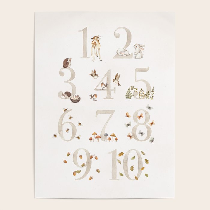 Woodland 123 Poster Gallery Image 1