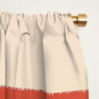 Terracotta Folk Blooms Window Curtain Gallery Image 2