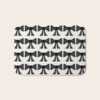 Vintage Bows I Black and White Bath Mat Gallery Image 1