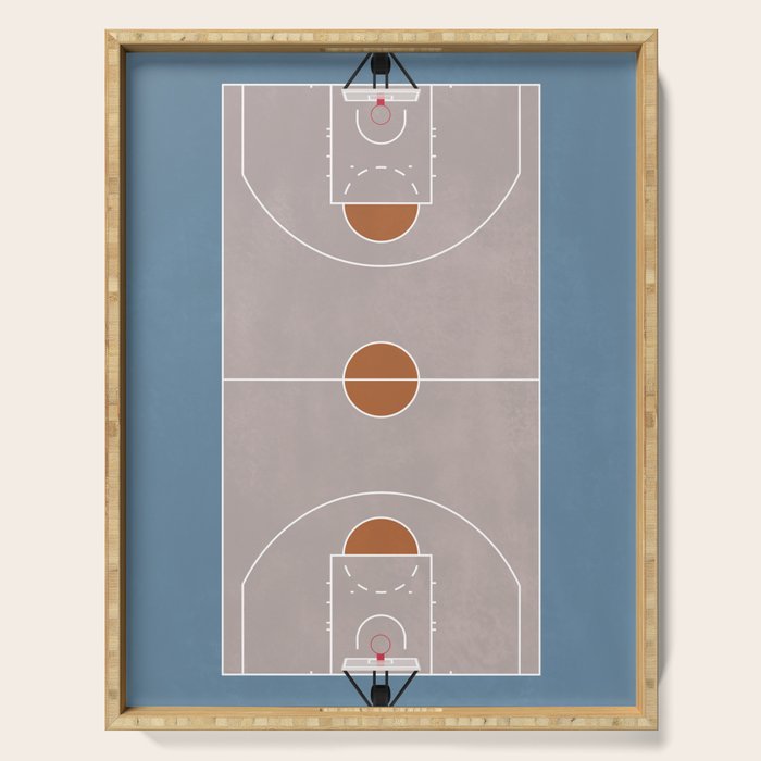 Street Basketball Court  Serving Tray Gallery Image 1
