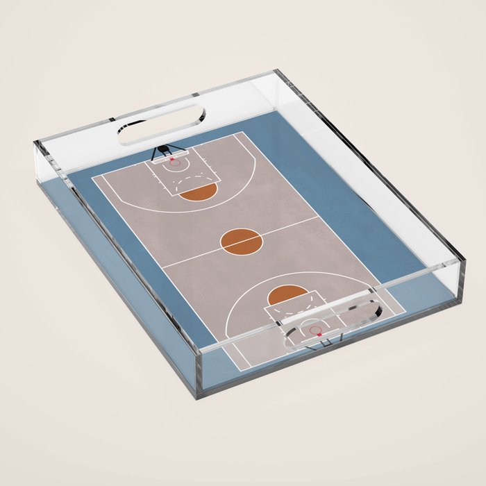 Street Basketball Court  Acrylic Tray Gallery Image 1