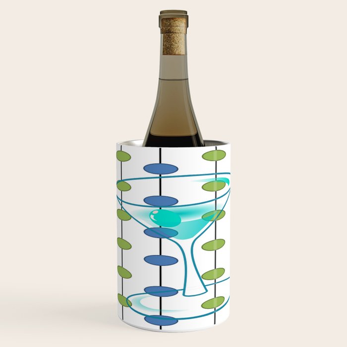 Mid-Century Modern Atomic Art Cocktails 1.0 Wine Chiller Gallery Image 2