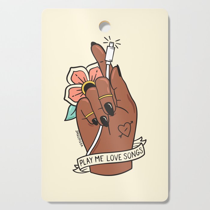 LOVE SONGS Cutting Board Gallery Image 1
