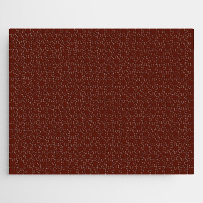 Deep Rich Russet Rust Red-Brown Solid Jigsaw Puzzle Gallery Image 1