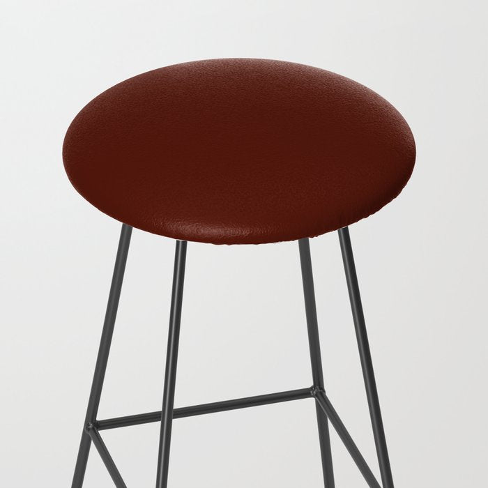 Deep Rich Russet Rust Red-Brown Solid Stool Gallery Image 2