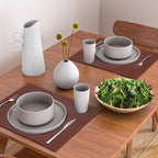 Deep Rich Russet Rust Red-Brown Solid Placemat Gallery Image 2
