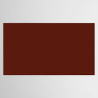 Deep Rich Russet Rust Red-Brown Solid Tablecloth Gallery Image 2