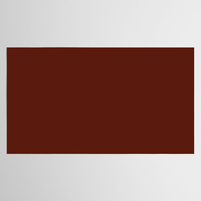 Deep Rich Russet Rust Red-Brown Solid Tablecloth Gallery Image 2