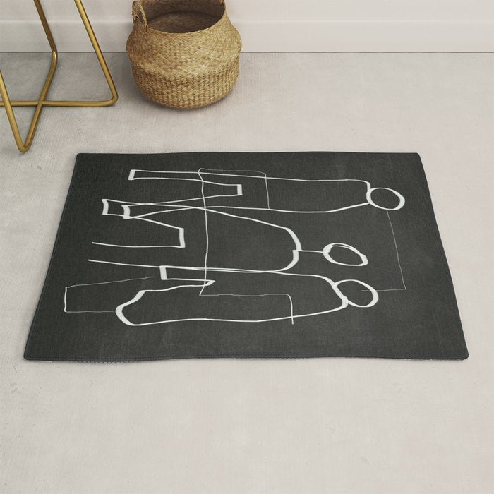 Abstract line art 72 Rug Gallery Image 1