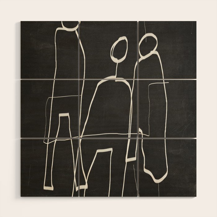 Abstract line art 72 Wood Wall Art Gallery Image 1