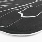 Abstract line art 72 Bath Mat Gallery Image 3