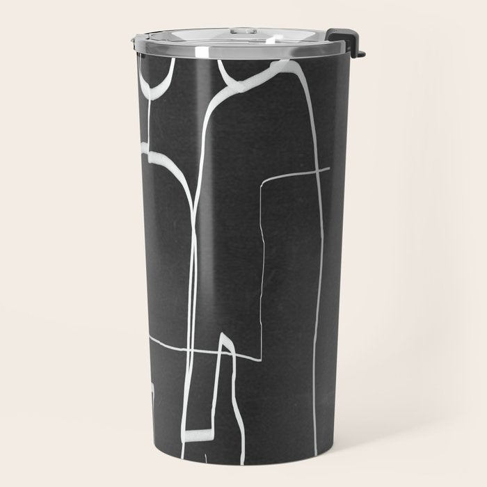 Abstract line art 72 Travel Mug Gallery Image 2