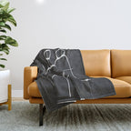 Abstract line art 72 Throw Blanket Gallery Image 1