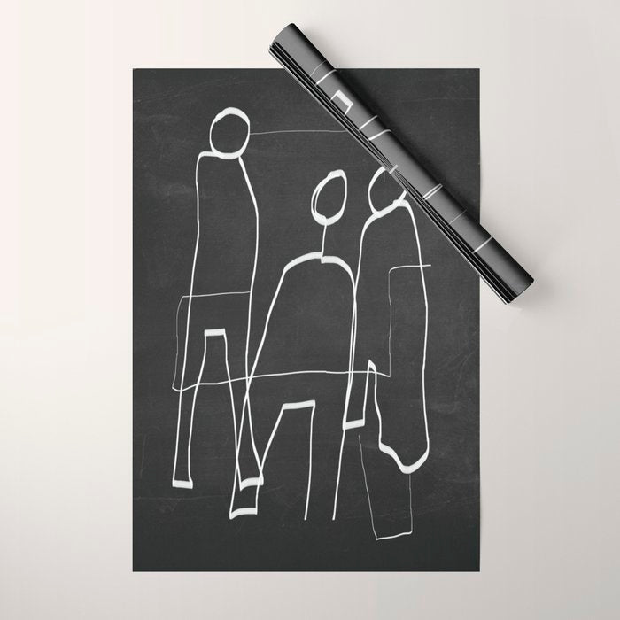 Abstract line art 72 Wrapping Paper Gallery Image 1