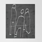 Abstract line art 72 Throw Blanket Gallery Image 2