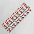 Gay pride rainbow gender flags beard men Yoga Mat Gallery Image 1