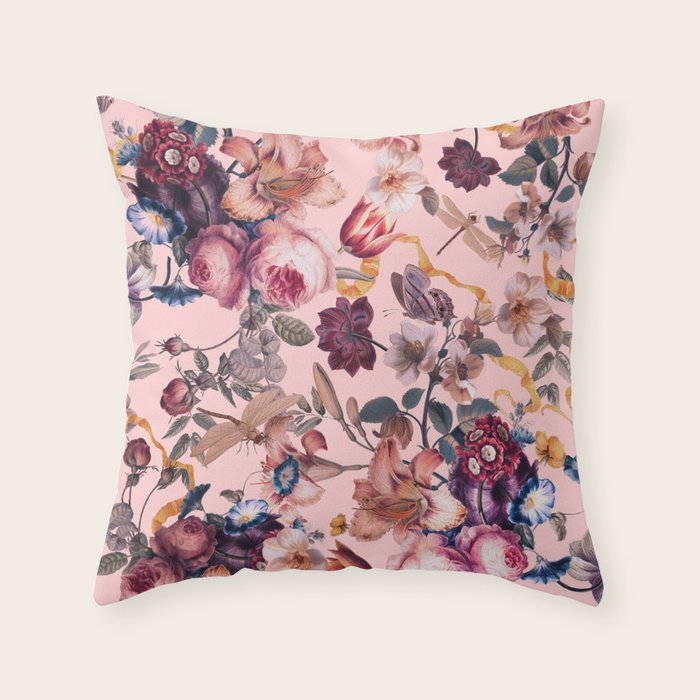 Mystic Blooms III Throw Pillow Gallery Image 1