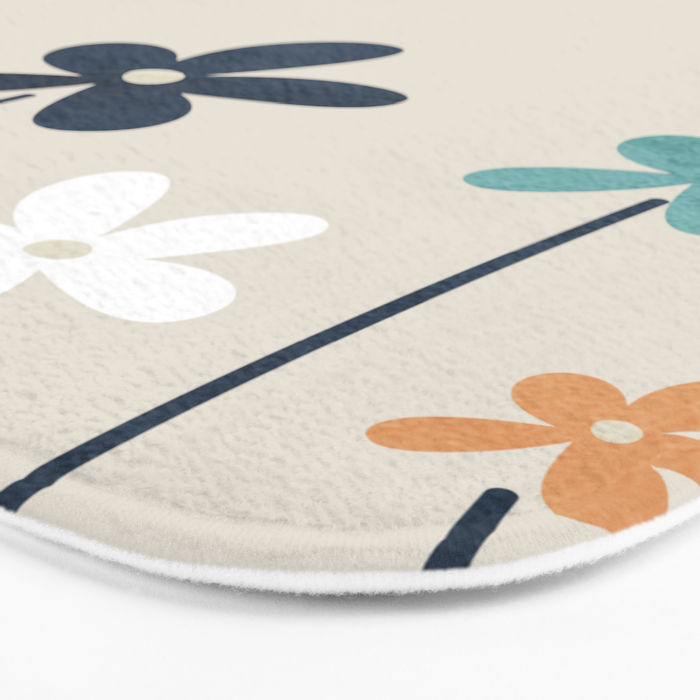 Abstract Flowers 2 Bath Mat Gallery Image 3