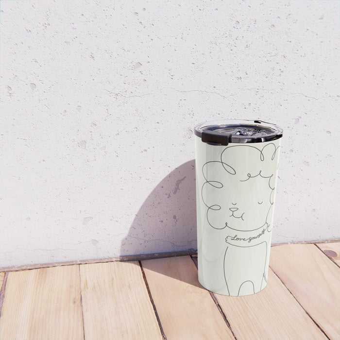 Love Yourself Lion Travel Mug Gallery Image 4