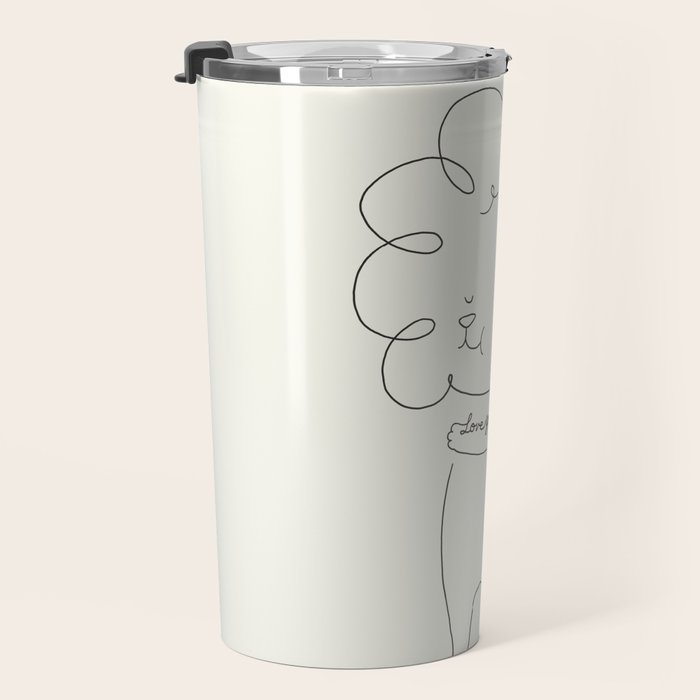 Love Yourself Lion Travel Mug Gallery Image 3