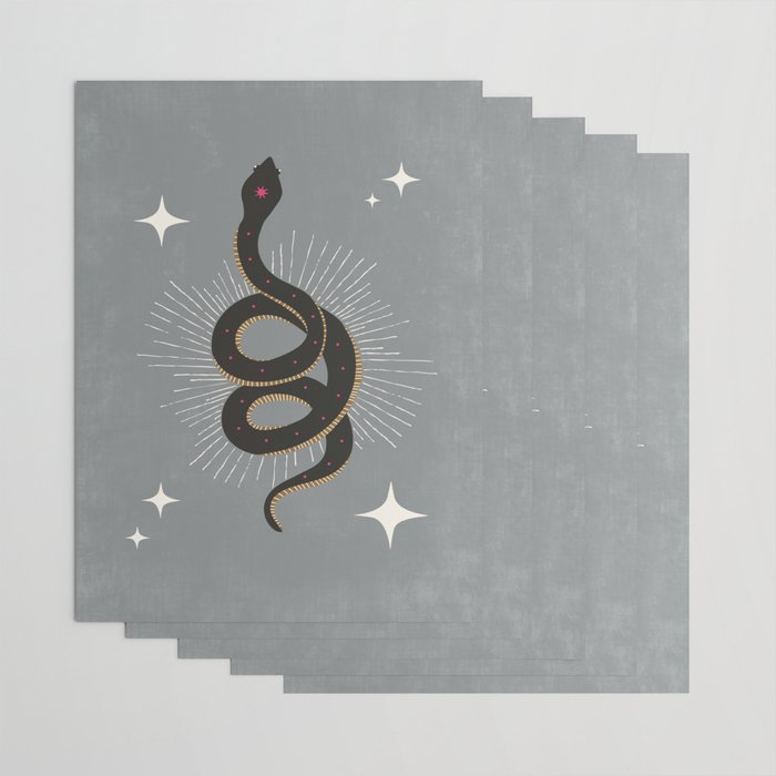 Slither - Gray Wrapping Paper Gallery Image 3