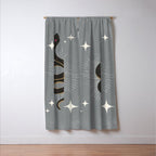 Slither - Gray Window Curtain Gallery Image 3