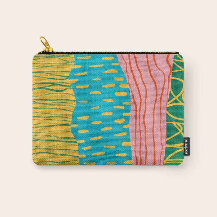 Pop Pattern Collage | PATTERN 10: The Retro Edition Carry All Pouch Gallery Image 1