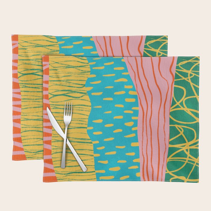Pop Pattern Collage | PATTERN 10: The Retro Edition Placemat Gallery Image 1
