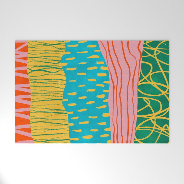 Pop Pattern Collage | PATTERN 10: The Retro Edition Welcome Mat Gallery Image 1