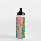 Pop Pattern Collage | PATTERN 10: The Retro Edition Water Bottle Gallery Image 2
